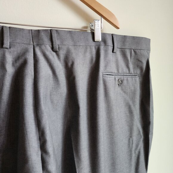 54 Waist Dress Pants Gray Short Jos A Bank 1905 Pant Wool New Nwt Size Man Light - Picture 16 of 17